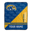 Pixsona Kent State Golden Flashes Split Pixel Fleece Blanket | Personalized | Custom