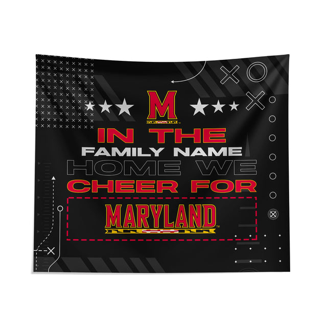 Pixsona Maryland Terrapins Cheer Tapestry | Personalized | Custom