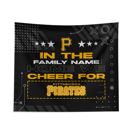 Pixsona Pittsburgh Pirates Cheer Tapestry | Personalized | Custom