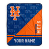 Pixsona New York Mets Split Pixel Fleece Blanket | Personalized | Custom