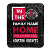 Pixsona Houston Rockets Cheer Pixel Fleece Blanket | Personalized | Custom