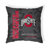 Pixsona Ohio State Buckeyes Dark Camo Throw Pillow | Personalized | Custom