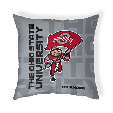 Pixsona Ohio State Brutus Run Throw Pillow | Personalized | Custom