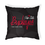Pixsona Ohio State Buckeye Leaves Throw Pillow | Personalized | Custom