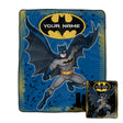 Pixsona Batman Bat Strong Pixel Fleece Blanket | Personalized | Custom