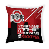 Pixsona The Ohio State Buckeyes Skyline Throw Pillow | Personalized | Custom