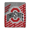 Pixsona Pixel Fleece Licensed Ohio State Name Repeat Pixel Fleece Blanket | Personalized | Custom