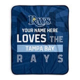 Pixsona Tampa Bay Rays Skyline Pixel Fleece Blanket | Personalized | Custom