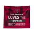 Pixsona Tampa Bay Buccaneers Skyline Tapestry | Personalized | Custom