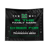 Pixsona Marshall Thundering Herd Cheer Tapestry | Personalized | Custom