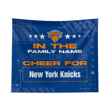 Pixsona New York Knicks Cheer Tapestry | Personalized | Custom