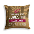 Pixsona Cleveland Cavaliers Skyline Throw Pillow | Personalized | Custom