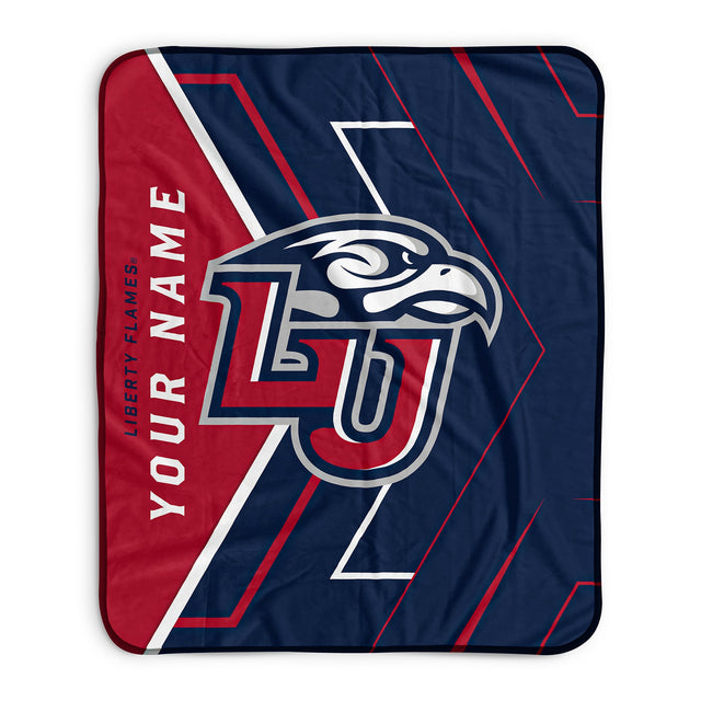 Pixsona Liberty Flames Glow Pixel Fleece Blanket | Personalized | Custom