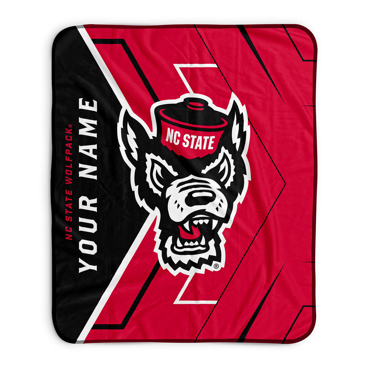 Pixsona NC State Wolfpack Glow Pixel Fleece Blanket | Personalized | Custom