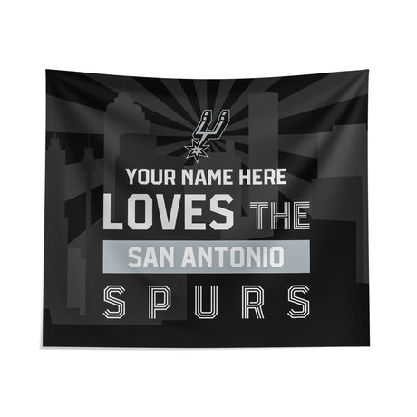 Pixsona San Antonio Spurs Skyline Tapestry | Personalized | Custom