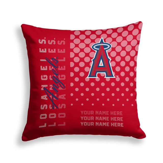 Pixsona Los Angeles Angels Halftone Throw Pillow | Personalized | Custom