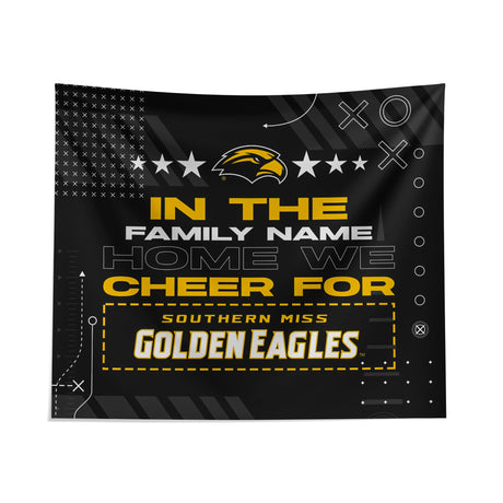 Pixsona Southern Miss Golden Eagles Cheer Tapestry | Personalized | Custom