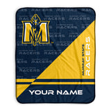 Pixsona Murray State Racers Split Pixel Fleece Blanket | Personalized | Custom