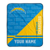 Pixsona Los Angeles Chargers Split Pixel Fleece Blanket | Personalized | Custom