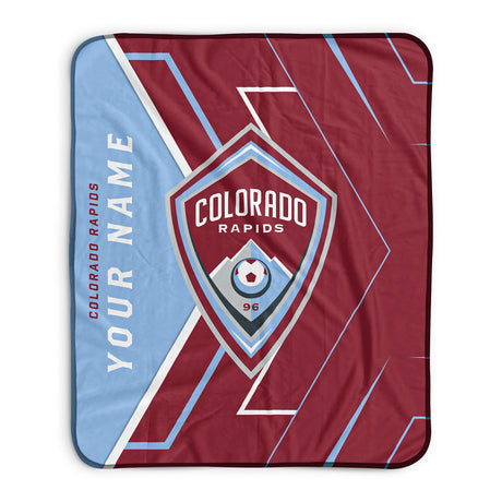Pixsona Colorado Rapids Glow Pixel Fleece Blanket | Personalized | Custom