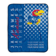 Pixsona Kansas Jayhawks Halftone Pixel Fleece Blanket | Personalized | Custom