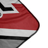 Pixsona Pixel Fleece Licensed Ohio State Buckeyes Stripe Pixel Fleece Blanket | Personalized | Custom