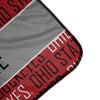 Pixsona Pixel Fleece Licensed Ohio State Buckeyes Name Pattern Pixel Fleece Blanket | Personalized | Custom