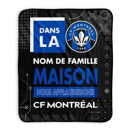 Pixsona CF Montreal Cheer Pixel Fleece Blanket | Personalized | Custom