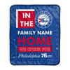 Pixsona Philadelphia 76ers Cheer Pixel Fleece Blanket | Personalized | Custom