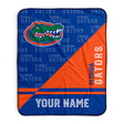 Pixsona Florida Gators Split Pixel Fleece Blanket | Personalized | Custom