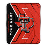 Pixsona Texas Tech Red Raiders Glow Pixel Fleece Blanket | Personalized | Custom
