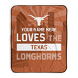 Pixsona Texas Longhorns Skyline Pixel Fleece Blanket | Personalized | Custom