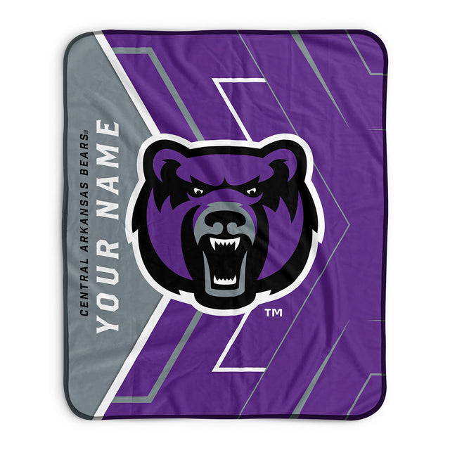 Pixsona Central Arkansas Bears Glow Pixel Fleece Blanket | Personalized | Custom