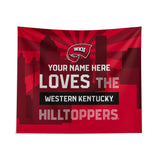 Pixsona Western Kentucky Hilltoppers Skyline Tapestry | Personalized | Custom