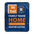Pixsona Houston Astros Cheer Pixel Fleece Blanket | Personalized | Custom