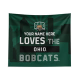 Pixsona Ohio Bobcats Skyline Tapestry | Personalized | Custom