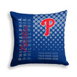 Pixsona Philadelphia Phillies Halftone Throw Pillow | Personalized | Custom
