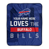 Pixsona Buffalo Bills Skyline Pixel Fleece Blanket | Personalized | Custom