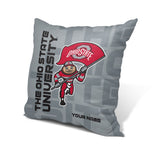 Pixsona Ohio State Brutus Run Throw Pillow | Personalized | Custom