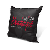 Pixsona Ohio State Buckeye Leaves Throw Pillow | Personalized | Custom