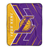 Pixsona Los Angeles Lakers Glow Pixel Fleece Blanket | Personalized | Custom