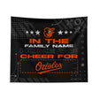 Pixsona Baltimore Orioles Cheer Tapestry | Personalized | Custom