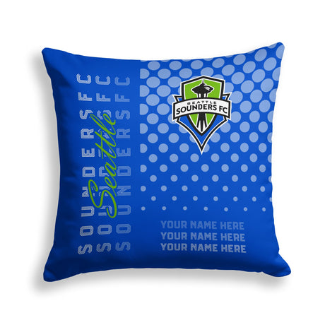 Pixsona Seattle Sounders FC Halftone Throw Pillow | Personalized | Custom