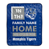 Pixsona Memphis Tigers Cheer Pixel Fleece Blanket | Personalized | Custom