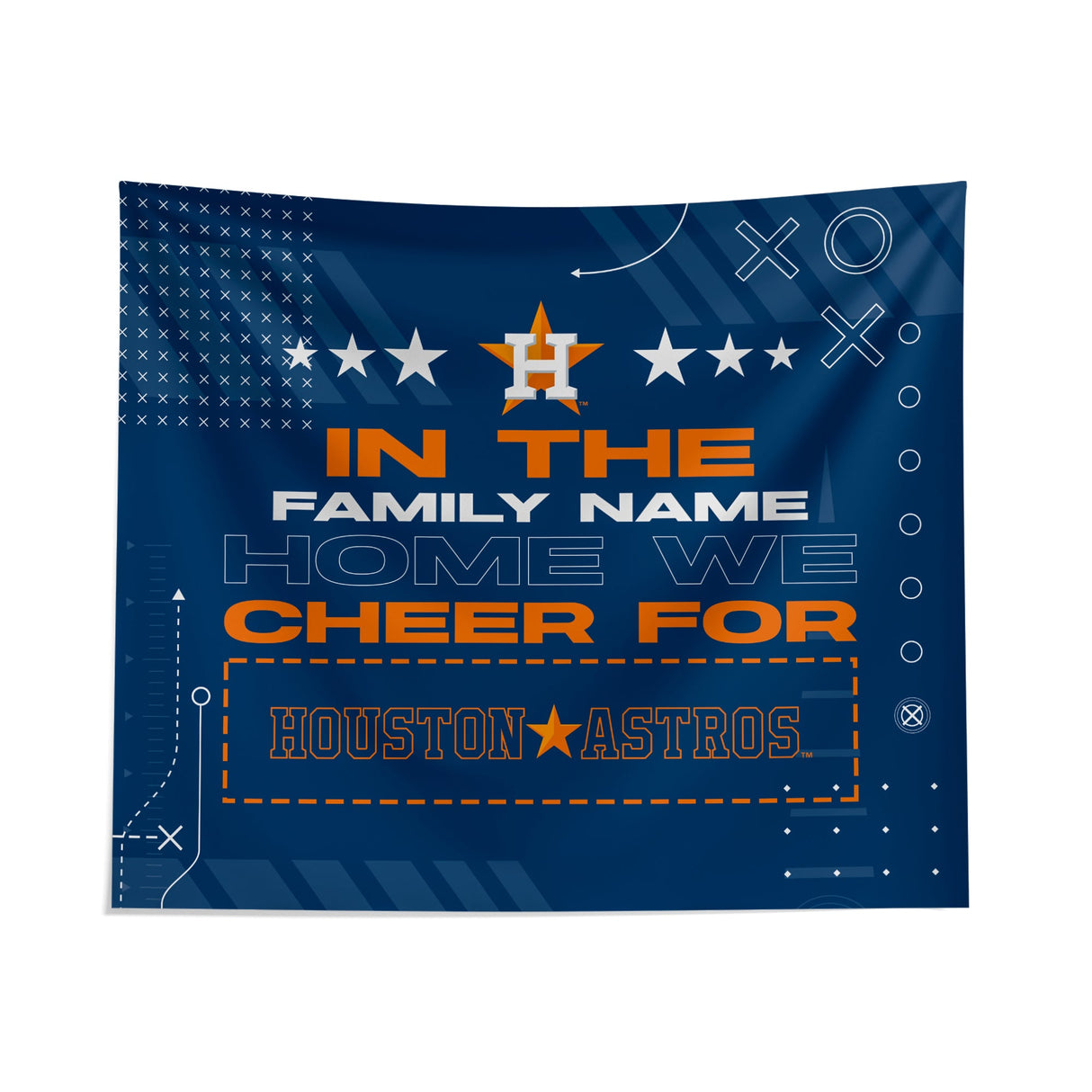 Pixsona Houston Astros Cheer Tapestry | Personalized | Custom