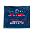 Pixsona Washington Wizards Cheer Tapestry | Personalized | Custom