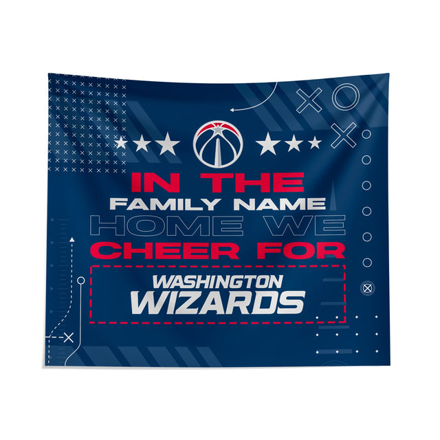 Pixsona Washington Wizards Cheer Tapestry | Personalized | Custom