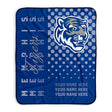 Pixsona Memphis Tigers Halftone Pixel Fleece Blanket | Personalized | Custom