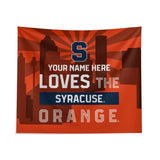 Pixsona Syracuse Orange Skyline Tapestry | Personalized | Custom