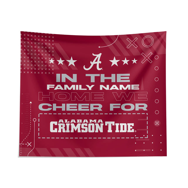 Pixsona Alabama Crimson Tide Cheer Tapestry | Personalized | Custom